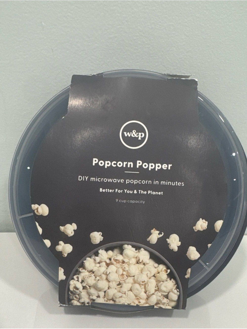 Blue Popcorn Popper - Microwave Popcorn Maker